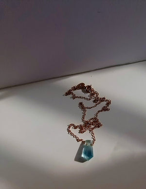 Rose Gold Fluorite Necklace