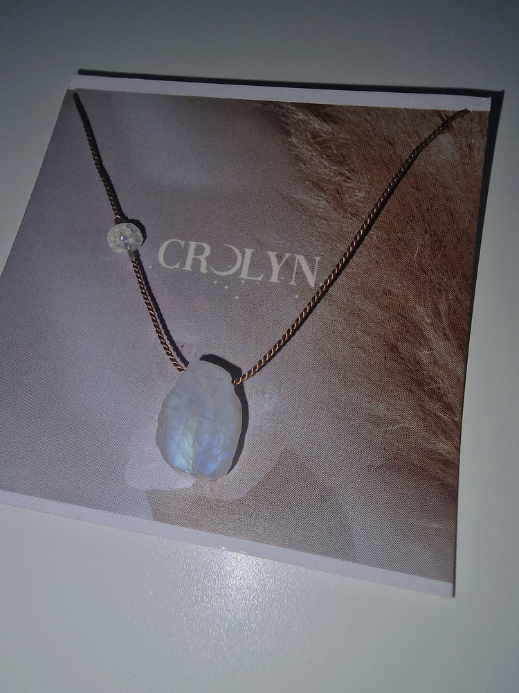 Moonstone Silk Necklace