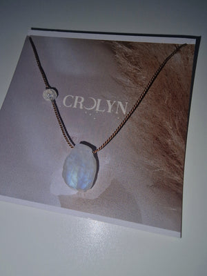 Moonstone Silk Necklace