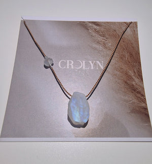 Moonstone Silk Necklace