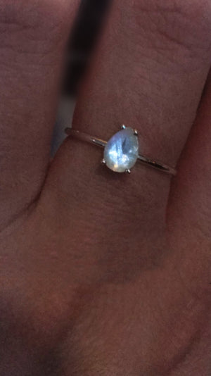 Gia Moonstone Ring