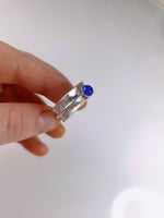 Blue Agate Meditation Ring