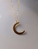 You are the Moon Necklace - Gold