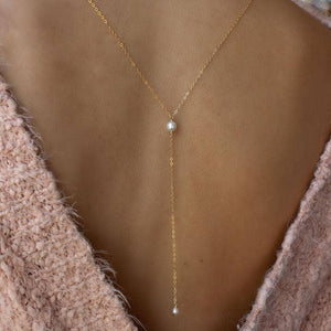 Serena Pearl Necklace   - 14k Gold