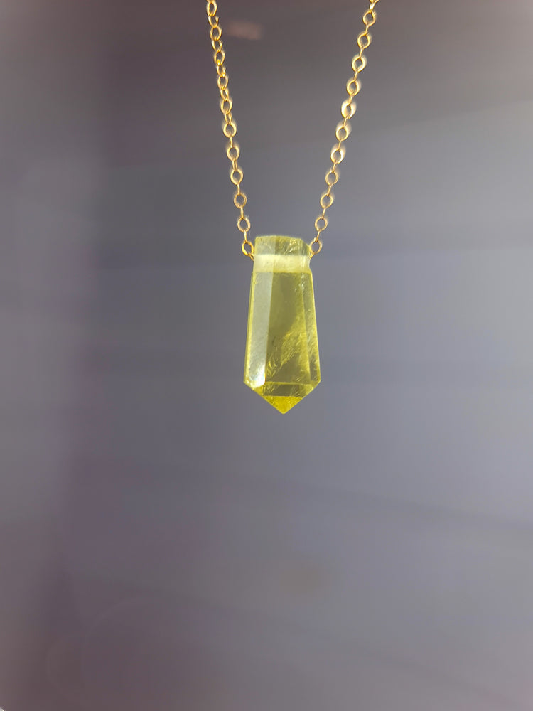 Lemon Quartz  Necklace