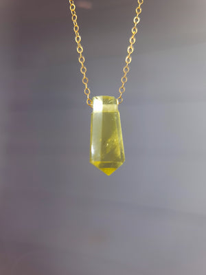 Lemon Quartz  Necklace