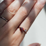 Persephone Garnet Ring - Sterling Silver