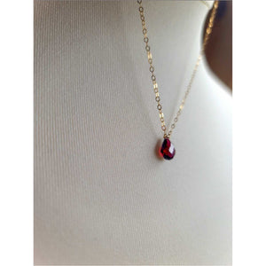 Faceted Garnet Necklace